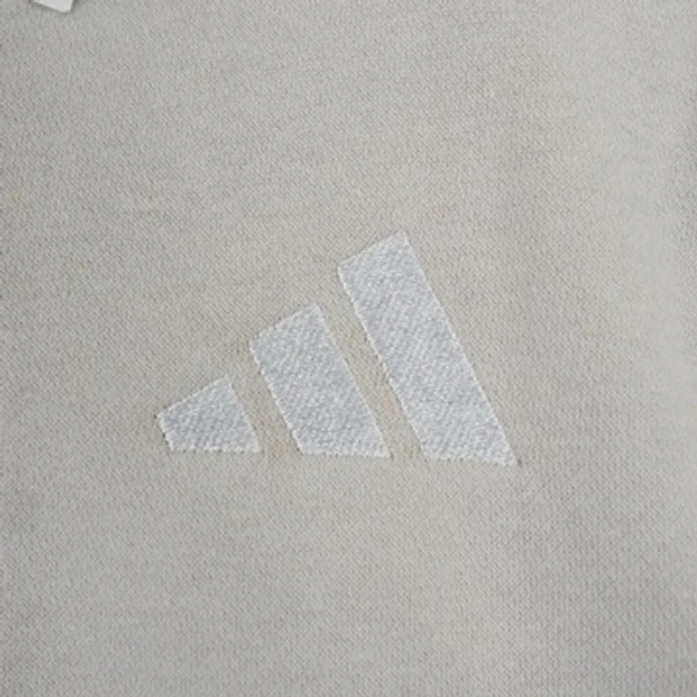 Adidas Hoodie Mens XL Beige M FEELCOZY HD Pullover Logo Fleece New